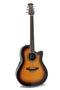 Ovation Custom Balladeer Acoustic‑Electric Guitar - Honey Burst w/ Gig Bag