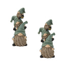 Melrose Stone Garden Gnome Stacking Figurine (Set of 2)