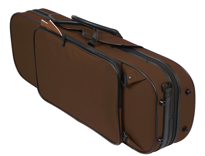 Pedi NiteFlash Violin Case 4/4 Brown/Grey w/ Steel-Shield & Reflective Strips