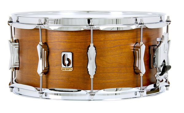 British Drum Co Big Softy Cherry‑Balsa Snare 6.5″ × 14″ – 9‑Ply Shell