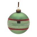 Melrose Striped Glass Ball Ornament (Set of 6)