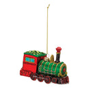 Glittered Glass Train Ornament (Set of 6)