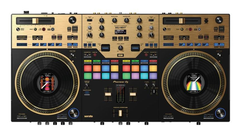 Pioneer Limited Edition 2CH Double Deck Serato DJ Controller - Gold - DDJ-REV7-N