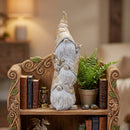 Carved Spring Gnome Stack 23"H