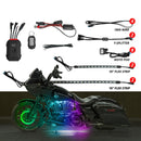XKGlow XKmax RGB+W addressable Motorcycle Underglow App Control Li - MX-MOTO-STA