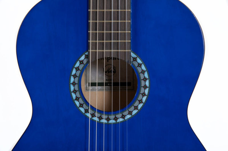 GEWA Basic Classical Guitar 4/4 – Transparent Blue – PS510 155
