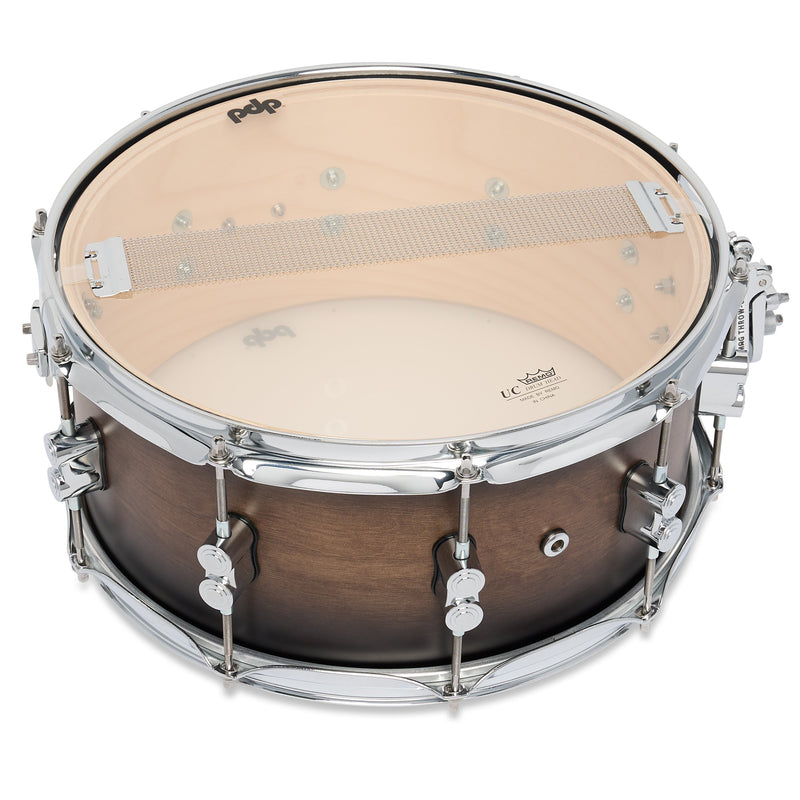 PDP Concept Maple 6.5x14 Snare Satin Charcoal Burst Lacquer PDCM6514SSSCB