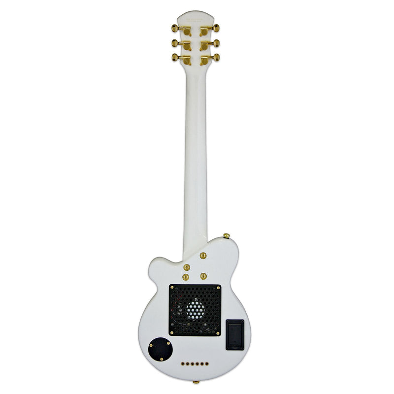 Pignose PGG-259WH Mini Electric Guitar White Gold Hardware w/ Gig Bag