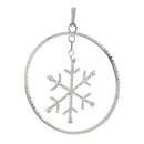 Melrose Jeweled Metal Hanging Snowflake Ornament (Set of 12)