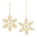 Jeweled Metal Snowflake Ornament (Set of 12)