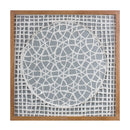 Melrose Framed Paper Mache Wall Art, Modern, Wood