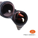 Pedi Premium Violin/Viola/Cello Bow Tube - Fits 2 Bows - Brown Faux Leather