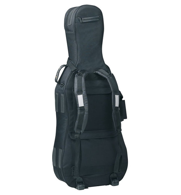 GEWA PURE Classic CS25 Cello Gig Bag 4/4 - 25mm Padding, Wheels, Black