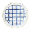 Melrose Coastal Tie-Dye Design Ceramic Plate (Set of 4)