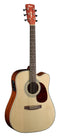 Cort MR500EOP Dreadnought Acoustic-Electric Cutaway Guitar - Open Pore