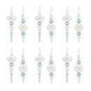 Melrose Iridescent Finial Drop Ornament (Set of 12)