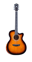Washburn Comfort Auditorium Cutaway Acoustic Electric Guitar - Desert Sunset