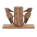 Melrose Pine Wood Woodpecker Bird Bookend (Set of 2)