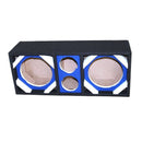 DEEJAY LED 8" Dual Woofer & Tweeter Empty Chuchera Speaker Enclosure – Blue