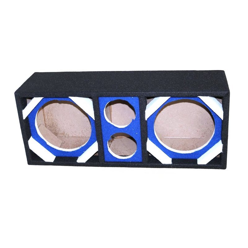 DEEJAY LED 8" Dual Woofer & Tweeter Empty Chuchera Speaker Enclosure – Blue