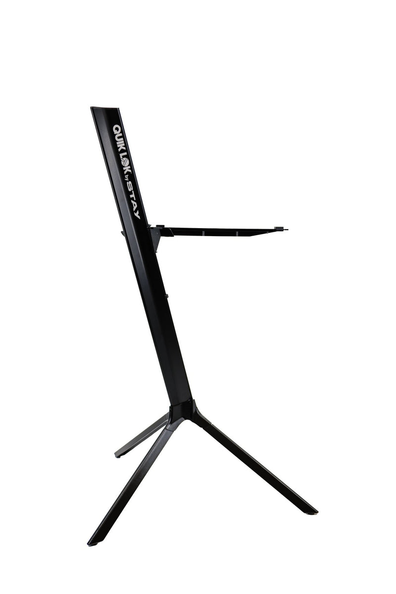 Quik Lok Stay Slim 1-Tier Keyboard Stand - Black