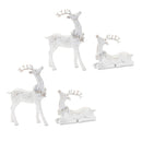 Melrose Winter Deer Figurine (Set of 4)