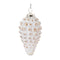 White Washed Glass Ornament (Set of 6)