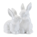 Melrose Ceramic Mini Garden Bunny Couple (Set of 4)