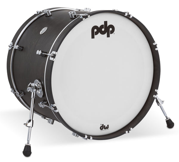 PDP Concept Classic 16x22 Ebony Kick Drum w/ Ebony Stain Hoops - PDCC1622KKEE