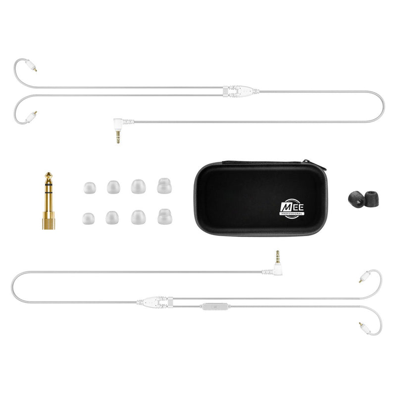 MEE Audio MX3 PRO Triple‑Driver Modular In‑Ear Monitors Clear