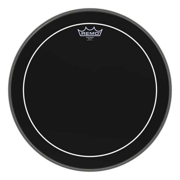 Remo ES-1616-PS Pinstripe Ebony 16" Bass Drumhead