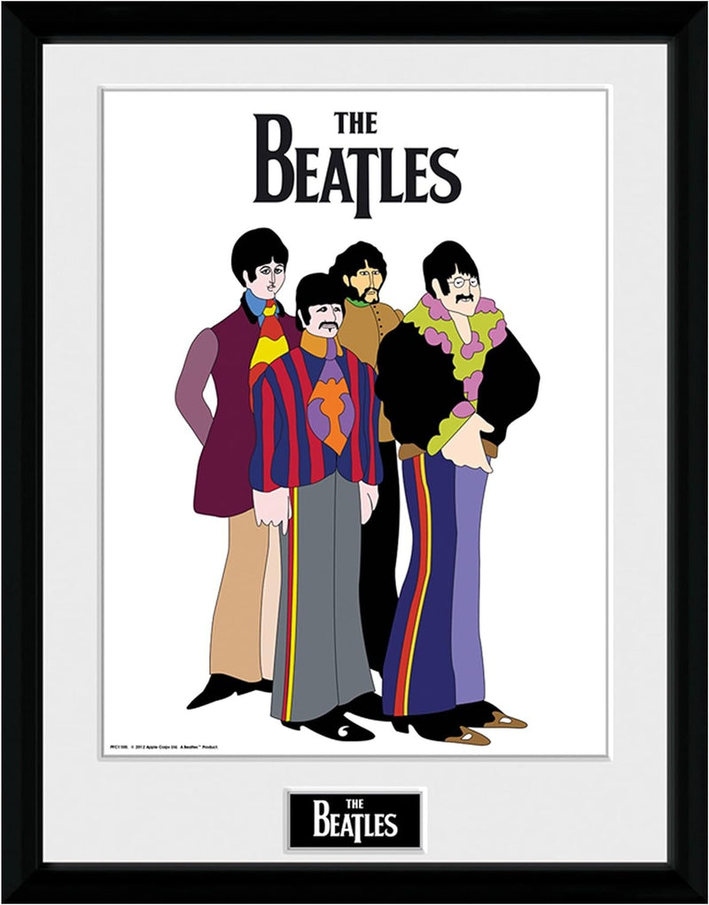 Abysse America The Beatles – Yellow Submarine Group Framed Poster 12″ x 16″