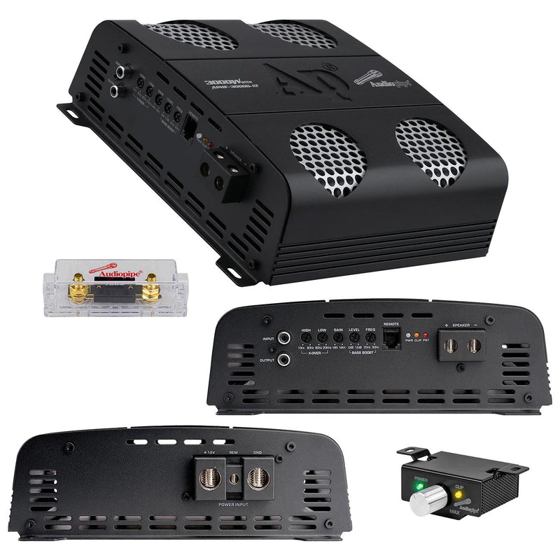 Audiopipe Monoblock Class-D Amplifier 3100W RMS APHF-3000D-H2