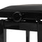 Stagg Hydraulic Piano Bench Black High Gloss w/ Velvet Top - New Open Box