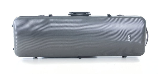 GEWA Pure Polycarbonate 2.4 Oblong Violin Case - Grey/Black with Subway Handle