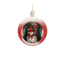 Melrose Mercury Glass Ornament with Pine Trees (Set of 6)