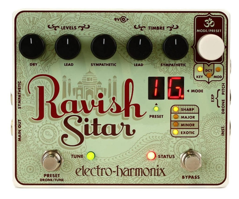 Electro-Harmonix Ravish Sitar Emulator Guitar Pedal