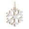 Wood Snowflake Ornament (Set of 12)