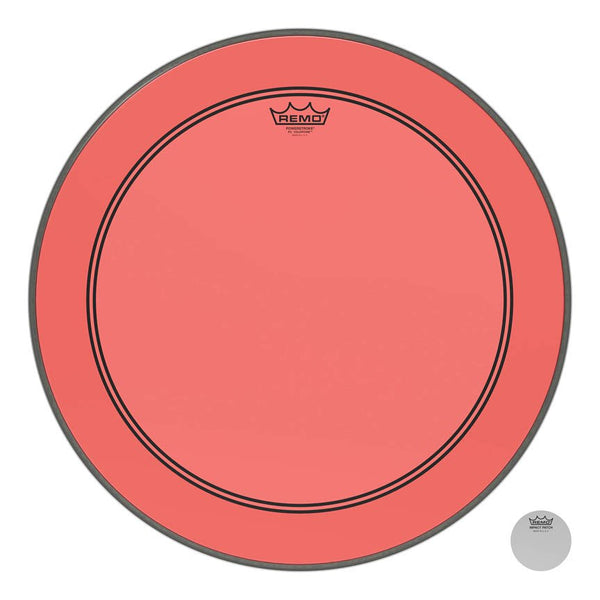 Remo Powerstroke P3 Colortone Red 22" Bass Drumhead