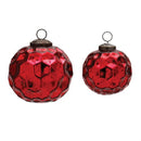 Distressed Honeycomb Mercury Glass Ornament (Set of 12)