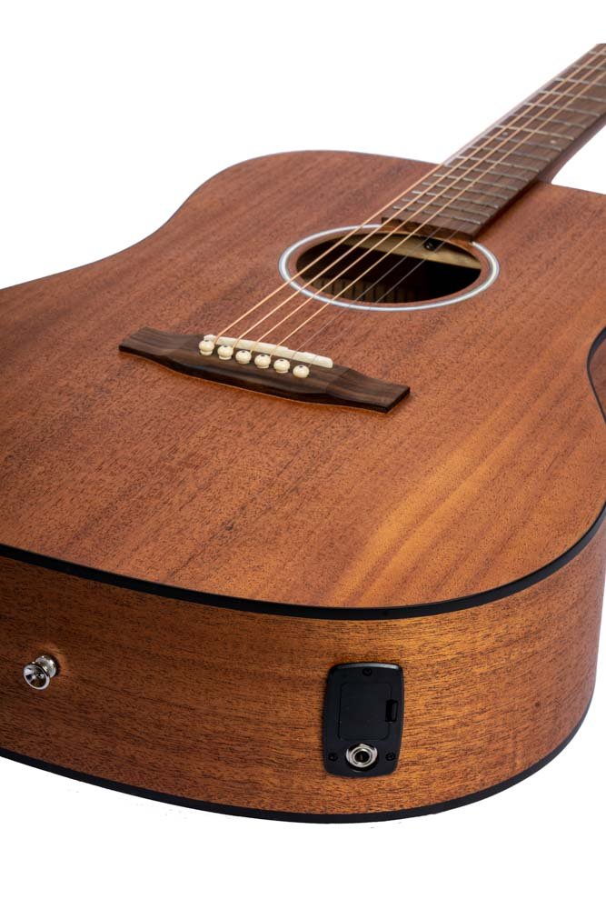 Bamboo 41″ Dreadnought Mahogany Guitar w/ EQ