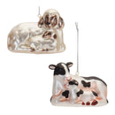 Frosted Glass Farm Animal Ornament (Set of 6)