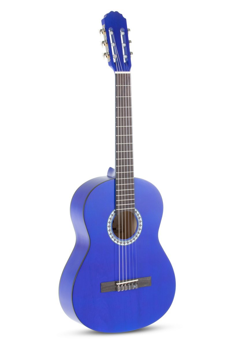 GEWA Basic Classical Guitar 3/4 – Transparent Blue – PS510‑145