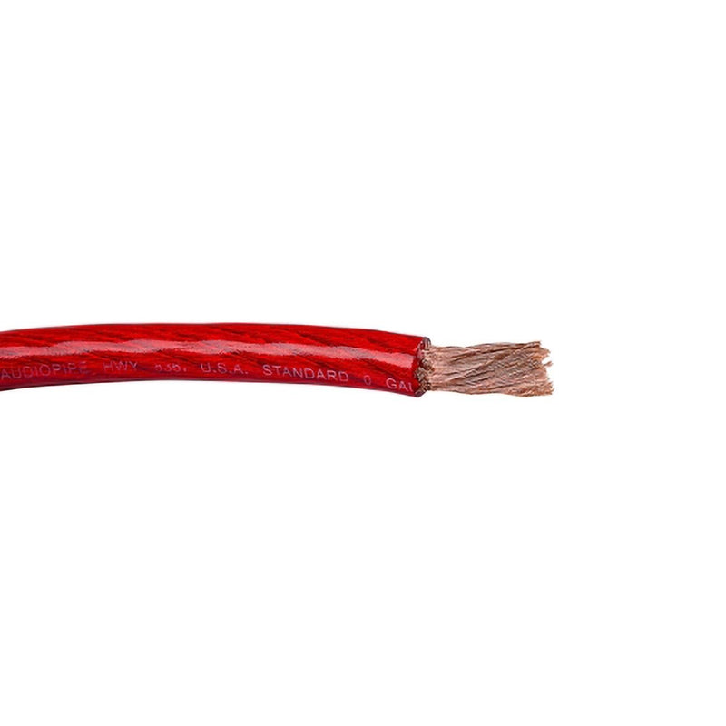 Audiopipe 0-Gauge Power Cable 50-Foot Spool Red - PW-0-50-RED
