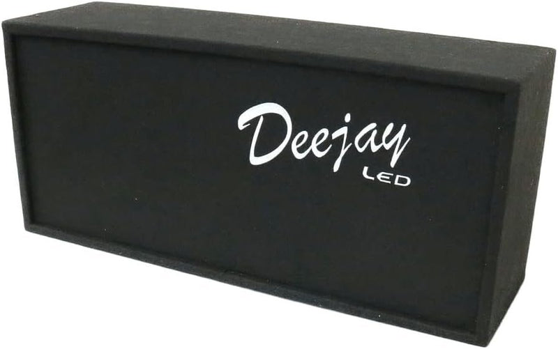 DEEJAY LED TBH8RED 8" Dual Woofer Chuchera Box w/ Horn & Tweeters – Red