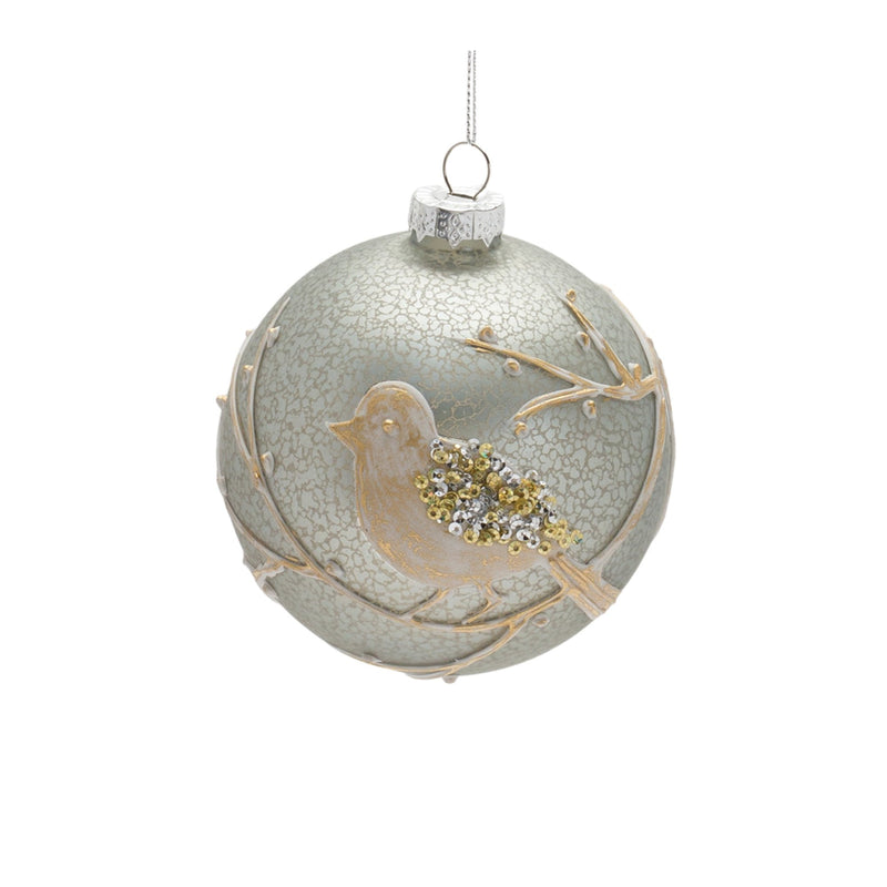 Beaded Glass Bird Ornament (Set of 6)