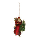Melrose Vintage Metal Santa Ornament (Set of 6)