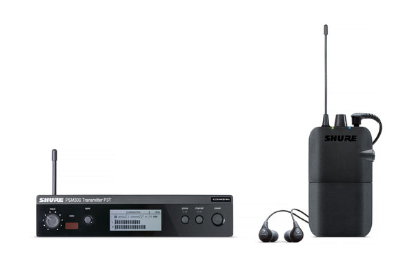 Shure PSM 300 P3TR112GR‑G20 Wireless In‑Ear Monitor Set w/ SE112 Earphones