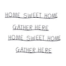 Melrose Gather and Home Sentiment Decor (Set of 4)