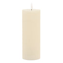 Melrose FIA Wick Ivory Pillar Candle (Set of 2)